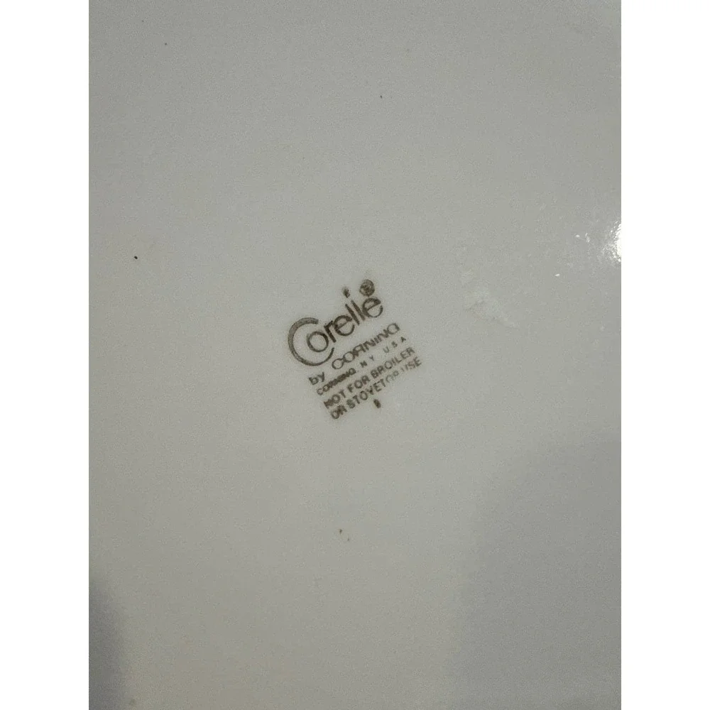 Corelle Autumn Harvest Dinner Plate 8.5 Inch Wheat Berries White Vitrelle Glass